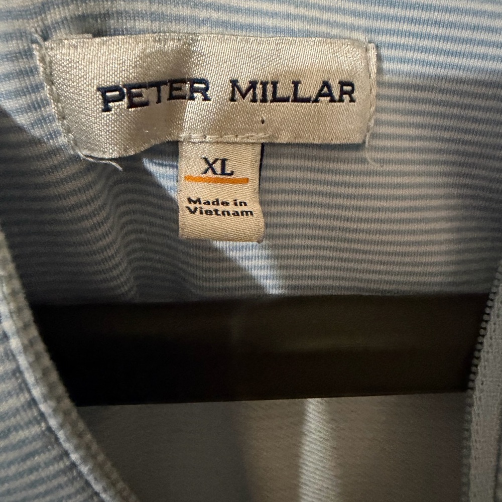 Peter Millar Blue Striped Pullover - image 2